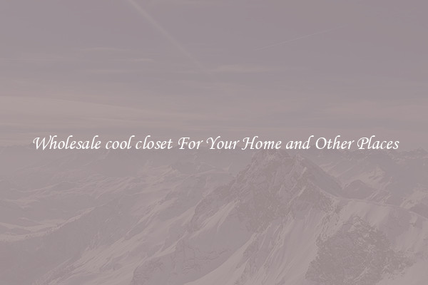 Wholesale cool closet For Your Home and Other Places