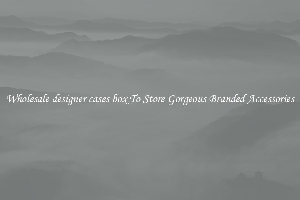 Wholesale designer cases box To Store Gorgeous Branded Accessories