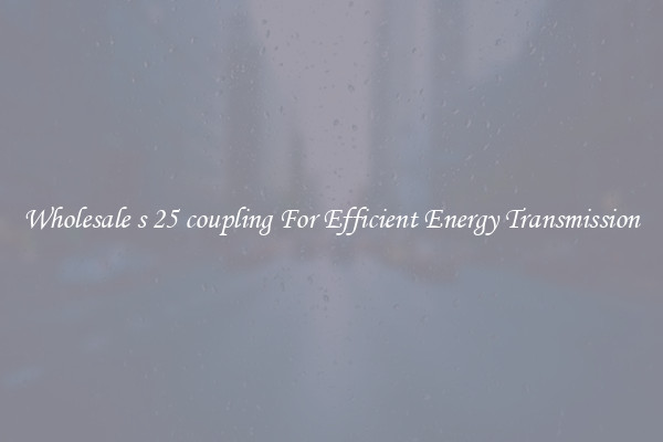Wholesale s 25 coupling For Efficient Energy Transmission