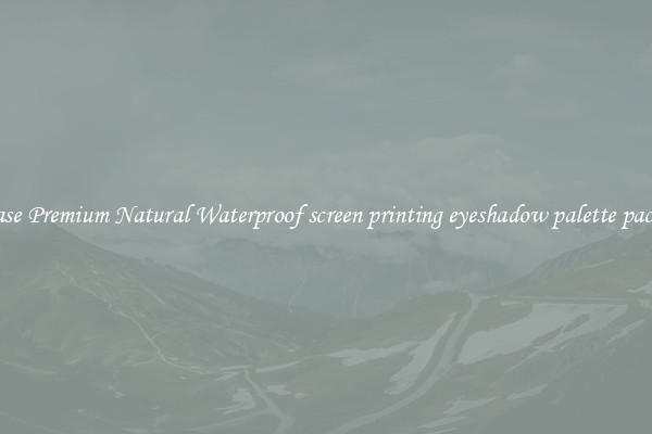 Purchase Premium Natural Waterproof screen printing eyeshadow palette packaging