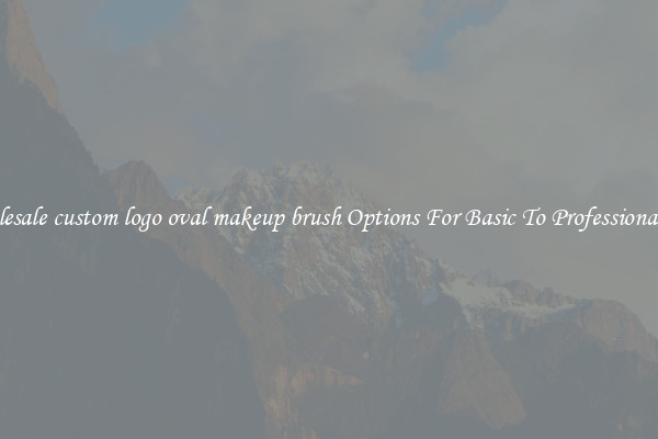 Wholesale custom logo oval makeup brush Options For Basic To Professional Use