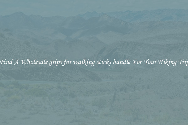 Find A Wholesale grips for walking sticks handle For Your Hiking Trip