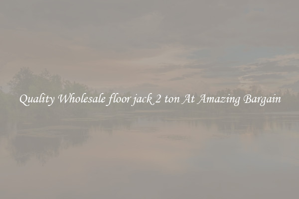 Quality Wholesale floor jack 2 ton At Amazing Bargain