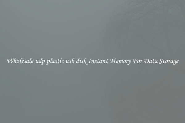 Wholesale udp plastic usb disk Instant Memory For Data Storage